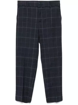 Merci брюки в клетку, синий