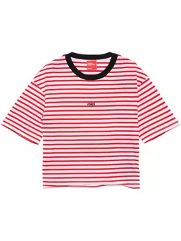 Merci футболка в полоску, красный
