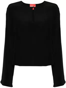 Merci креповая блузка, черный