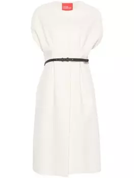 Merci пальто с поясом, серый