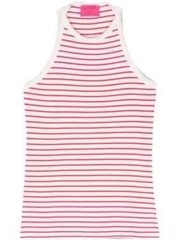 Merci полосатый топ в рубчик, белый