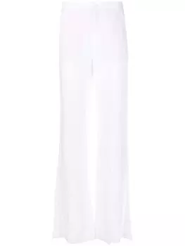 Merci расклешенные брюки средней посадки, белый
