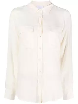 Merci рубашка с длинными рукавами и карманами, нейтральный цвет