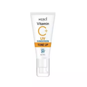 Merci Витамин C+ UV Sun Screen Tone Up SPF50+ PA+++ 35 г, Orange
