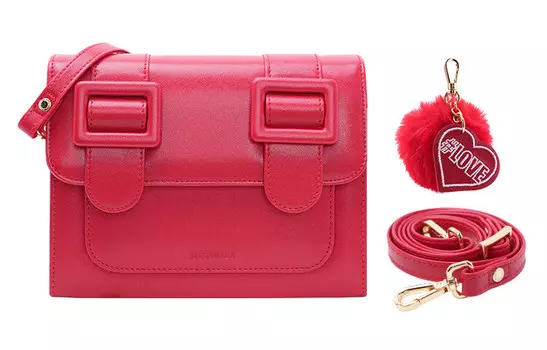 Merimies Женская сумка через плечо, Темно-красный