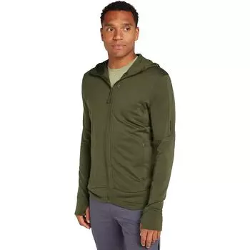 Мериносовая толстовка с длинным рукавом на молнии 260 Quantum Icebreaker, цвет loden