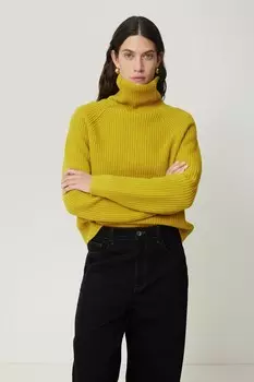 Мериносовый рыбак джунмпер Jigsaw, желтый