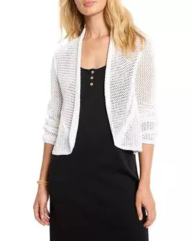 Мерлузовый кардиган Mesh Cocoon NIC+ZOE, белый