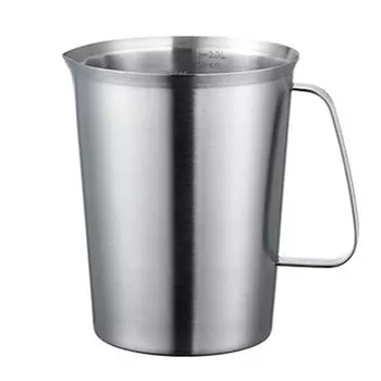 Мерный стакан с ржавчиной, емкость из нержавеющей стали, латте, искусственный кувшин для молока для выпечки, 2 л Hameb