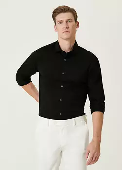 Мерсеризованная рубашка Beymen Collection, черный