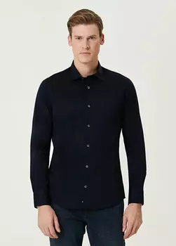 Мерсеризованная рубашка Beymen Collection, синий