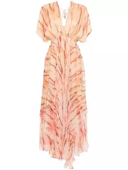 Mes Demoiselles платье с абстрактным принтом, розовый