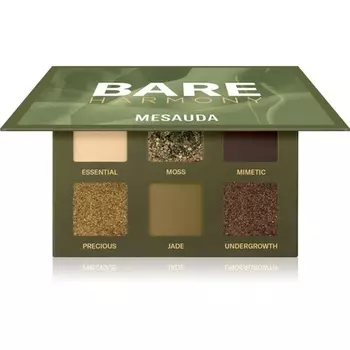 MESAUDA MILANO Bare Harmony Палитра теней для век No205 Hidden Green 6g