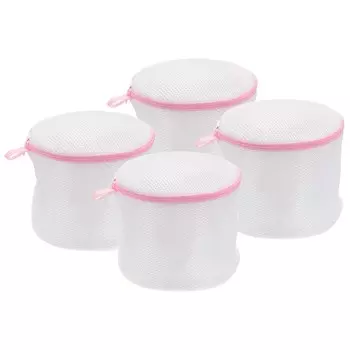 Мешки для стирки бюстгальтеров, мешки для стирки с цилиндрической сеткой для деликатной стирки в стиральной машине, носки, нижнее белье Unique Bargains, розовый