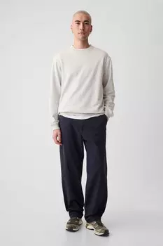 Мешковатые эластичные современные брюки чиносы Gap, синий