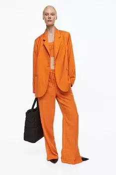 Мешковатые брюки H&M, апельсин