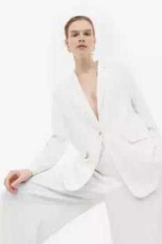 Мешковатые брюки H&M, белый