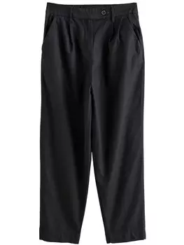 Мешковатые брюки в складку спереди Next, черный