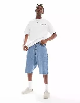 Мешковатые джинсовые шорты Jack & Jones синего цвета