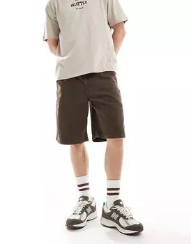 Мешковатые джинсовые шорты коричневого цвета Cotton:On