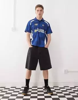 Мешковатые джинсовые шорты Obey bigwig в выцветшем черном цвете