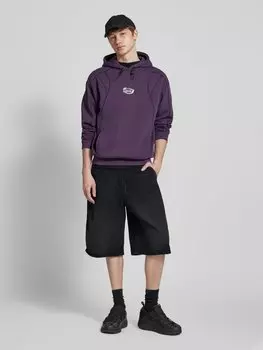 Мешковатые джинсовые шорты с карманами REVIEW, черный