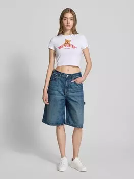 Мешковатые джинсовые шорты с пятью карманами Review, темно-синий