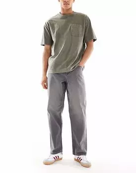 Мешковатые джинсы ASOS DESIGN серого цвета