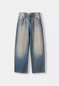Мешковатые джинсы BAGGY Bershka, цвет Blue Denim