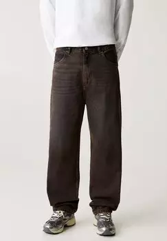 Мешковатые джинсы BAGGY PULL&BEAR, коричневый