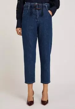 Мешковатые джинсы BALLOON FIT CON CINTURA MISTO Motivi, синий