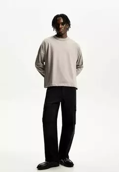 Мешковатые джинсы Bershka, черный