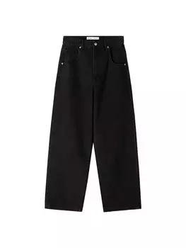 Мешковатые джинсы Bershka, черный деним