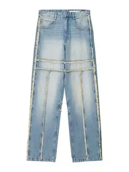 Мешковатые джинсы Bershka, синий деним