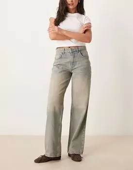 Мешковатые джинсы-бойфренды Asos с розовым оттенком