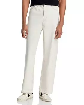 Мешковатые джинсы цвета Bleach Out White FRAME, белый