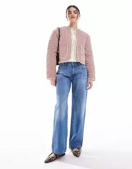 Мешковатые джинсы Daisy Street с низкой посадкой в винтажном синем цвете