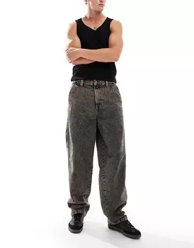 Мешковатые джинсы Dickies Madison перекрашенного коричневого цвета