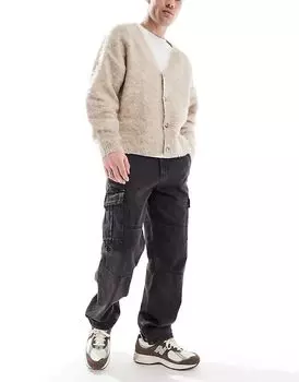 Мешковатые джинсы Eddie карго черного цвета Jack & Jones