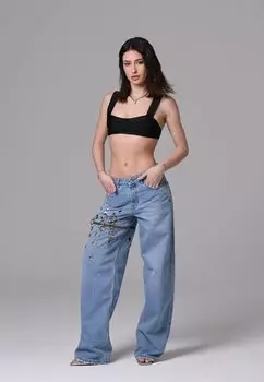 Мешковатые джинсы #GISAR, синий