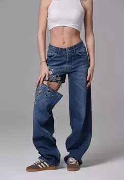 Мешковатые джинсы #GISAR, темно-синий