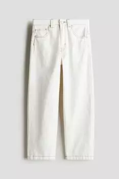 Мешковатые джинсы H&M, белый