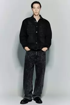 Мешковатые джинсы H&M, черный
