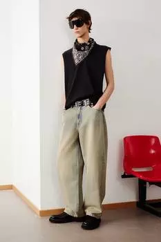 Мешковатые джинсы H&M, голубой