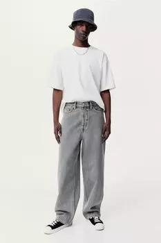 Мешковатые джинсы H&M, серый