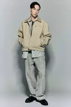 Мешковатые джинсы H&M, серый