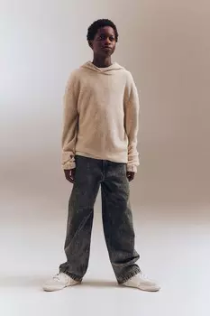 Мешковатые джинсы H&M, серый
