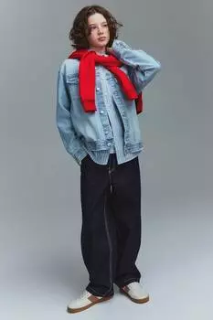 Мешковатые джинсы H&M, синий
