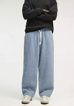 Мешковатые джинсы JACQUARD PULL&BEAR, синий