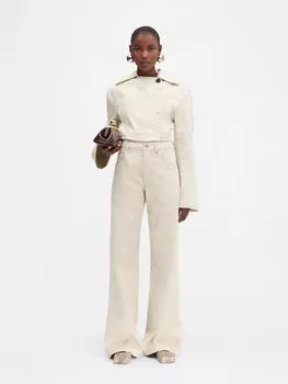 Мешковатые джинсы JACQUEMUS The wide de-Nmes denim pants, бежевый